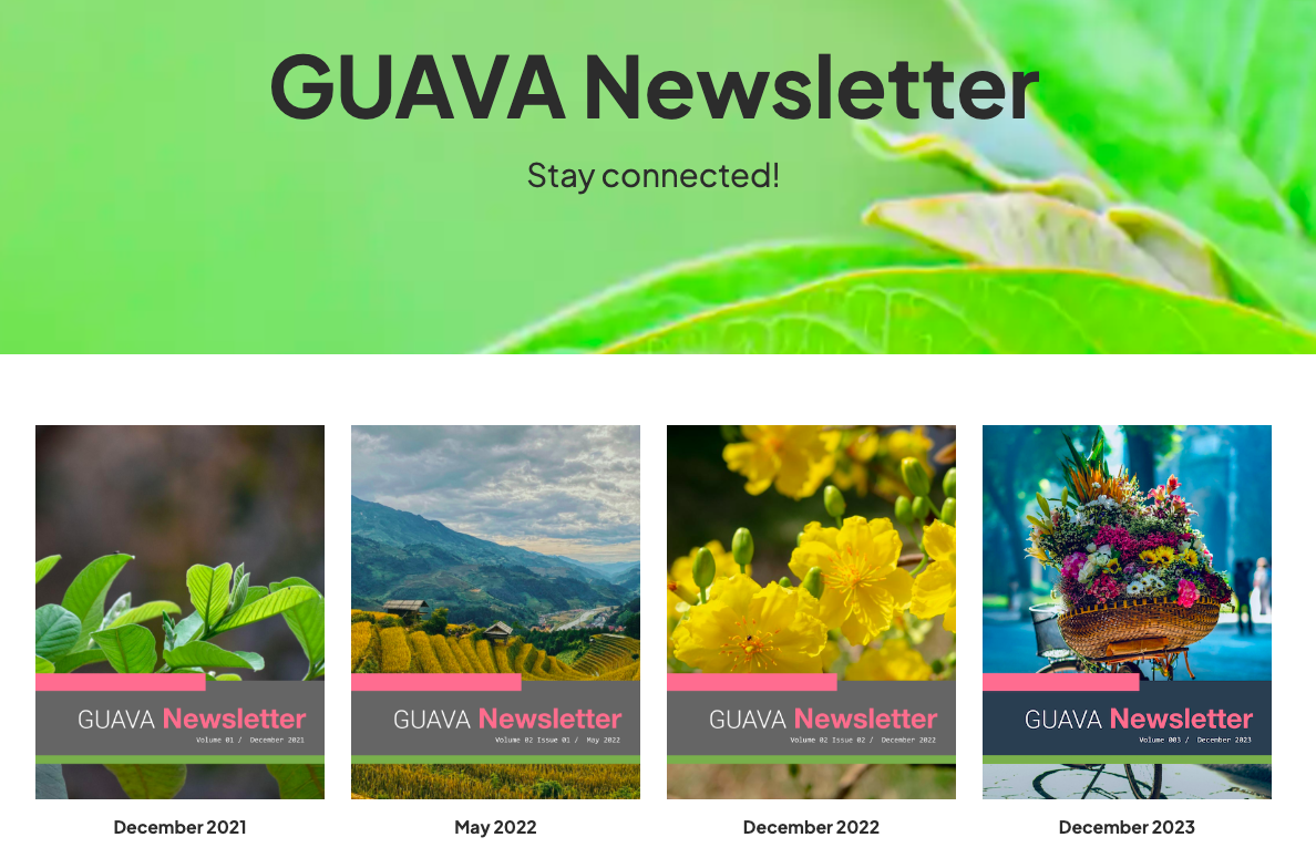 GUAVA Newsletter Vol3-December 2023 Released