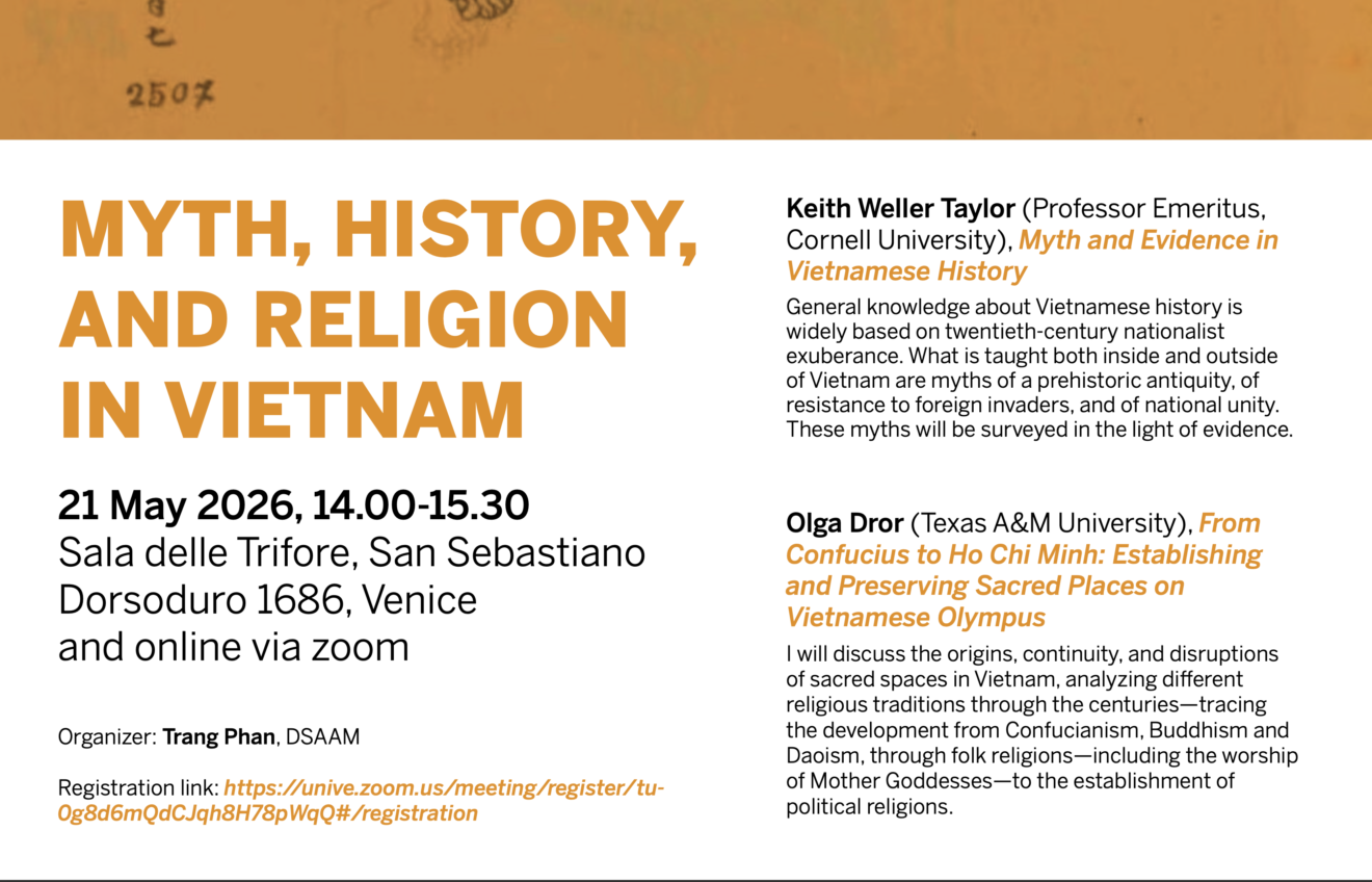 Myth, History, and Religion in Vietnam - A Lecture at Ca' Foscari University of Venice